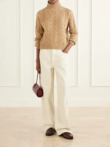 Polo Ralph Lauren Cable-knit Wool And Cashmere-blend Turtleneck Sweater | Thumbnail 2 Polo Ralph Lauren Cable-knit Wool And Cashmere-blend Turtleneck Sweater | Thumbnail 2