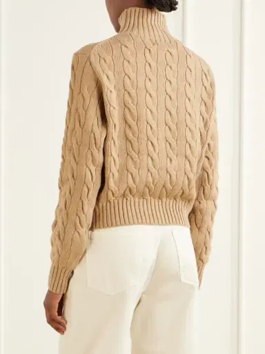 Polo Ralph Lauren Cable-knit Wool And Cashmere-blend Turtleneck Sweater | Thumbnail 4 Polo Ralph Lauren Cable-knit Wool And Cashmere-blend Turtleneck Sweater | Thumbnail 4