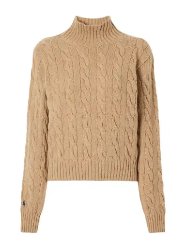 Polo Ralph Lauren Cable-knit Wool And Cashmere-blend Turtleneck Sweater | Thumbnail 1 Polo Ralph Lauren Cable-knit Wool And Cashmere-blend Turtleneck Sweater | Thumbnail 1