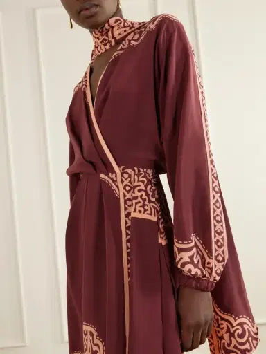 Johanna Ortiz Heatborne Printed Silk Wrap Maxi Dress | Thumbnail 5 Johanna Ortiz Heatborne Printed Silk Wrap Maxi Dress | Thumbnail 5