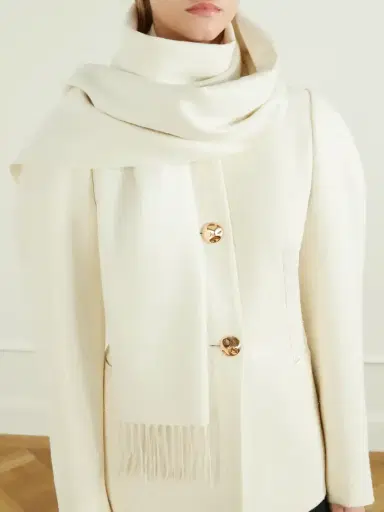 Gabriela Hearst Blaine Fringed Silk And Cashmere-blend Scarf | Thumbnail 2 Gabriela Hearst Blaine Fringed Silk And Cashmere-blend Scarf | Thumbnail 2