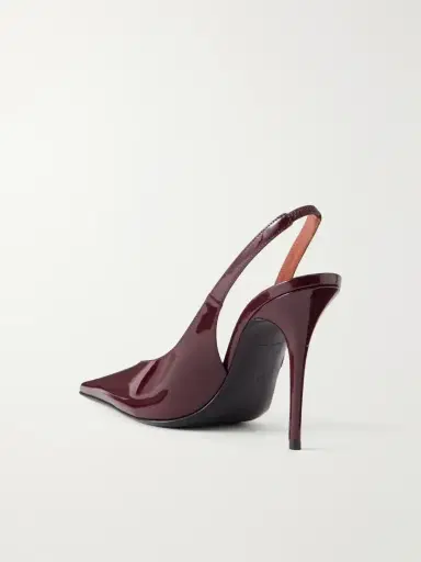 Amina Muaddi Anok 105 Patent Leather Slingback Pumps | Thumbnail 3 Amina Muaddi Anok 105 Patent Leather Slingback Pumps | Thumbnail 3