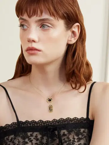 L’Atelier Nawbar Golden Eclipse 18-karat Gold Multi-stone Pendant Necklace | Thumbnail 3 L’Atelier Nawbar Golden Eclipse 18-karat Gold Multi-stone Pendant Necklace | Thumbnail 3
