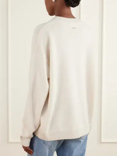 Frame + Sotheby's Logo-embroidered Cashmere Sweater | Thumbnail 4 Frame + Sotheby's Logo-embroidered Cashmere Sweater | Thumbnail 4
