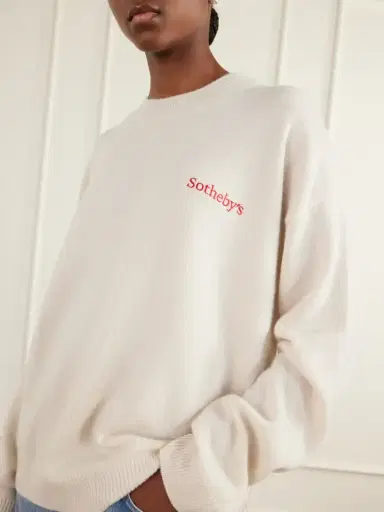 Frame + Sotheby's Logo-embroidered Cashmere Sweater | Thumbnail 5 Frame + Sotheby's Logo-embroidered Cashmere Sweater | Thumbnail 5
