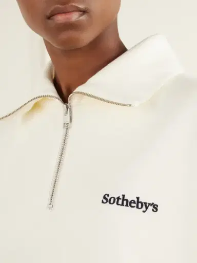 Frame + Sotheby's Cotton-jersey Half-zip Sweatshirt | Thumbnail 5 Frame + Sotheby's Cotton-jersey Half-zip Sweatshirt | Thumbnail 5