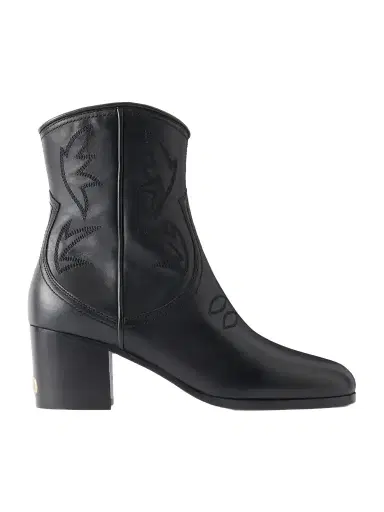 Valentino Garavani Zimmy 40 Embroidered Leather Ankle Boots | Thumbnail 1 Valentino Garavani Zimmy 40 Embroidered Leather Ankle Boots | Thumbnail 1