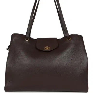 Chanel Chanel XXL "It Girl" Shopping Tote Brown Grained Calfskin Gold Hardware | Thumbnail 1 Chanel Chanel XXL "It Girl" Shopping Tote Brown Grained Calfskin Gold Hardware | Thumbnail 1