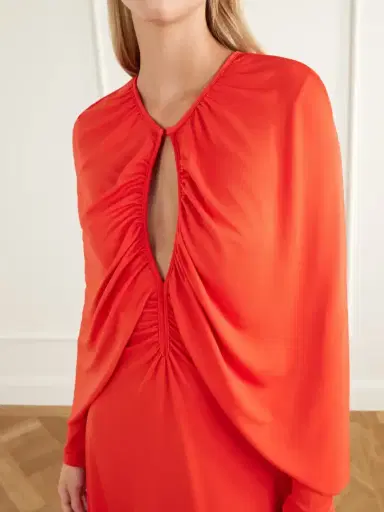 Johanna Ortiz Silent Solistice Cape-effect Draped Stretch-jersey Maxi Dress | Thumbnail 4 Johanna Ortiz Silent Solistice Cape-effect Draped Stretch-jersey Maxi Dress | Thumbnail 4