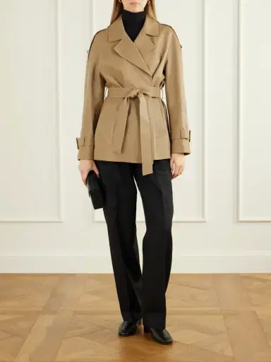 Nour Hammour Nera Leather Cropped Jacket | Thumbnail 2 Nour Hammour Nera Leather Cropped Jacket | Thumbnail 2