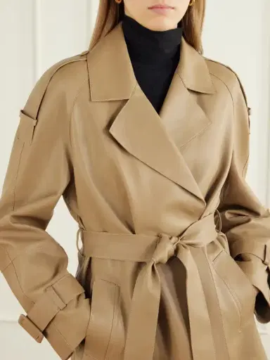 Nour Hammour Nera Leather Cropped Jacket | Thumbnail 4 Nour Hammour Nera Leather Cropped Jacket | Thumbnail 4