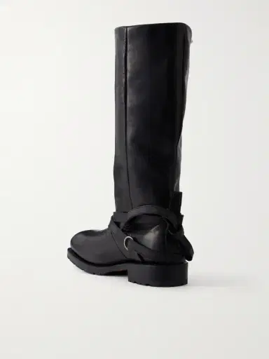 Our Legacy High Engine Tie-embellished Leather Knee Boots | Thumbnail 3 Our Legacy High Engine Tie-embellished Leather Knee Boots | Thumbnail 3