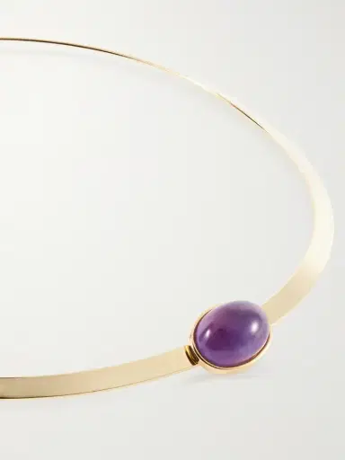 Jennifer Behr Elaine Gold-plated Amethyst Necklace | Thumbnail 4 Jennifer Behr Elaine Gold-plated Amethyst Necklace | Thumbnail 4