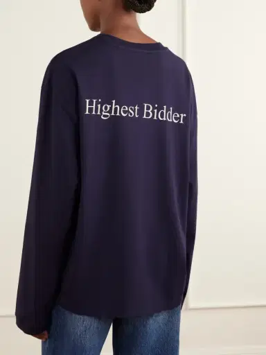 Frame + Sotheby's Logo-embroidered Cotton-jersey Sweatshirt | Thumbnail 4 Frame + Sotheby's Logo-embroidered Cotton-jersey Sweatshirt | Thumbnail 4