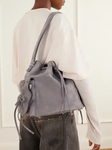 Acne Studios Suede Shoulder Bag | Thumbnail 2 Acne Studios Suede Shoulder Bag | Thumbnail 2