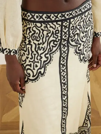 Johanna Ortiz Loose Horizon Printed Linen Maxi Skirt | Thumbnail 4 Johanna Ortiz Loose Horizon Printed Linen Maxi Skirt | Thumbnail 4