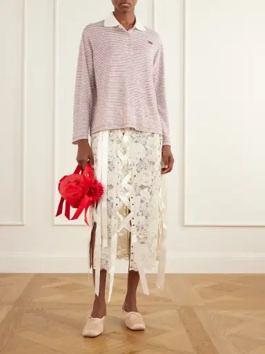 Simone Rocha Double Ribbon Rosette Crystal-embellished Satin Shoulder Bag | Thumbnail 3 Simone Rocha Double Ribbon Rosette Crystal-embellished Satin Shoulder Bag | Thumbnail 3