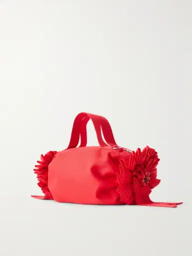 Simone Rocha Double Ribbon Rosette Crystal-embellished Satin Shoulder Bag | Thumbnail 4 Simone Rocha Double Ribbon Rosette Crystal-embellished Satin Shoulder Bag | Thumbnail 4