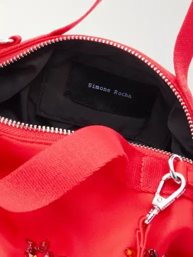 Simone Rocha Double Ribbon Rosette Crystal-embellished Satin Shoulder Bag | Thumbnail 5 Simone Rocha Double Ribbon Rosette Crystal-embellished Satin Shoulder Bag | Thumbnail 5