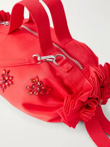 Simone Rocha Double Ribbon Rosette Crystal-embellished Satin Shoulder Bag | Thumbnail 6 Simone Rocha Double Ribbon Rosette Crystal-embellished Satin Shoulder Bag | Thumbnail 6