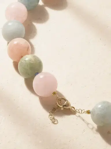 JIA JIA Oracle 14-karat Gold Morganite Beaded Necklace | Thumbnail 3 JIA JIA Oracle 14-karat Gold Morganite Beaded Necklace | Thumbnail 3