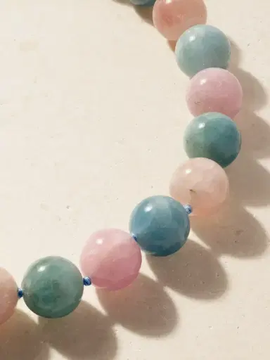 JIA JIA Oracle 14-karat Gold Morganite Beaded Necklace | Thumbnail 4 JIA JIA Oracle 14-karat Gold Morganite Beaded Necklace | Thumbnail 4