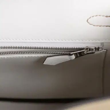 HERMÈS Hermes Birkin 25 Eclat Beige Marfa, Gris Pale Swift Palladium Hardware | Thumbnail 8 HERMÈS Hermes Birkin 25 Eclat Beige Marfa, Gris Pale Swift Palladium Hardware | Thumbnail 8