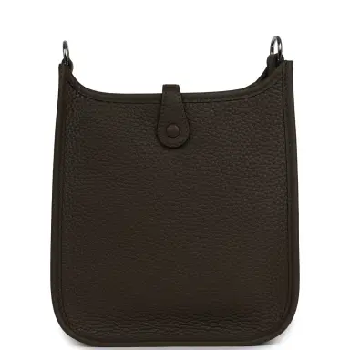 HERMÈS Hermes Evelyne TPM Vert Loden Clemence Palladium Hardware | Thumbnail 4 HERMÈS Hermes Evelyne TPM Vert Loden Clemence Palladium Hardware | Thumbnail 4