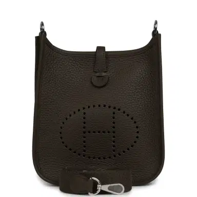 HERMÈS Hermes Evelyne TPM Vert Loden Clemence Palladium Hardware | Thumbnail 1 HERMÈS Hermes Evelyne TPM Vert Loden Clemence Palladium Hardware | Thumbnail 1
