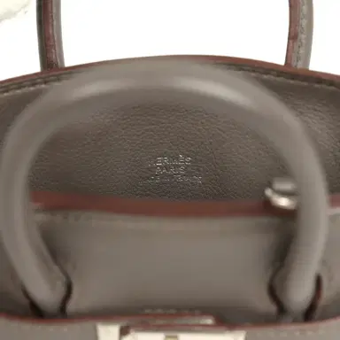 HERMÈS Pre-owned Hermes Micro Birkin 15 Etain Swift Palladium Hardware | Thumbnail 7 HERMÈS Pre-owned Hermes Micro Birkin 15 Etain Swift Palladium Hardware | Thumbnail 7