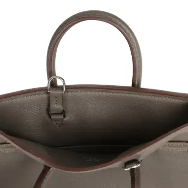 HERMÈS Pre-owned Hermes Micro Birkin 15 Etain Swift Palladium Hardware | Thumbnail 8 HERMÈS Pre-owned Hermes Micro Birkin 15 Etain Swift Palladium Hardware | Thumbnail 8