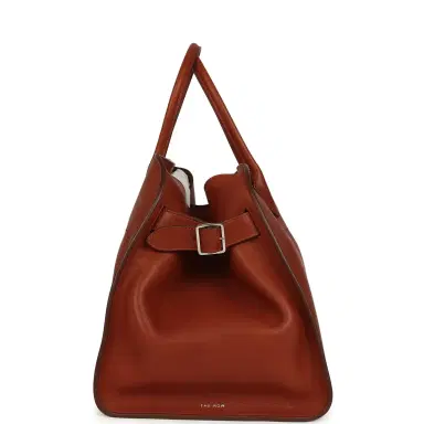 The Row The Row Soft Margaux 15 Acero Leather Silver Hardware | Thumbnail 3 The Row The Row Soft Margaux 15 Acero Leather Silver Hardware | Thumbnail 3