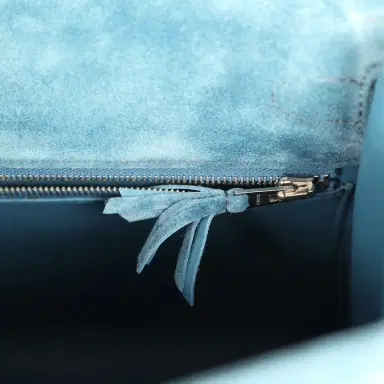 HERMÈS Vintage Hermes Kelly Sellier 25 Bleu Thalassa Doblis Brushed Palladium Hardware | Thumbnail 9 HERMÈS Vintage Hermes Kelly Sellier 25 Bleu Thalassa Doblis Brushed Palladium Hardware | Thumbnail 9