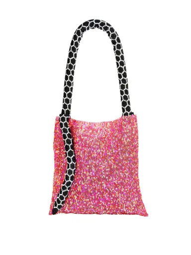 SAC DE SOUL Pink, White, and Black Small Serpent Bag | Thumbnail 3 SAC DE SOUL Pink, White, and Black Small Serpent Bag | Thumbnail 3