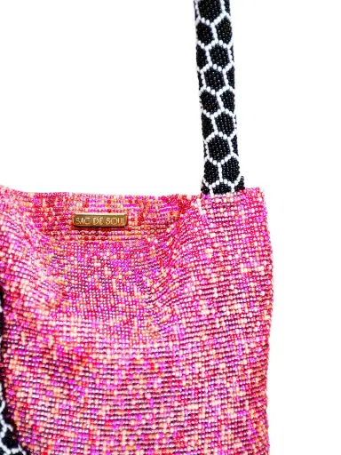 SAC DE SOUL Pink, White, and Black Small Serpent Bag | Thumbnail 4 SAC DE SOUL Pink, White, and Black Small Serpent Bag | Thumbnail 4