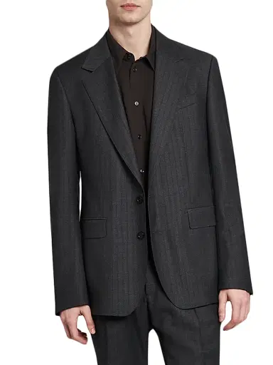 Dolce & Gabbana Men's Striped Virgin Wool Blazer - Rigato | Thumbnail 6 Dolce & Gabbana Men's Striped Virgin Wool Blazer - Rigato | Thumbnail 6
