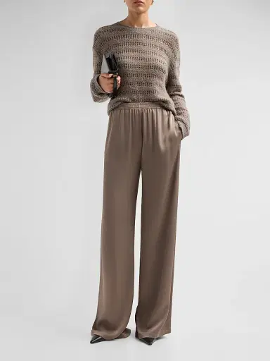 Fabiana Filippi Women's Sequined Striped Wool-Blend Sweater - Falcon | Thumbnail 2 Fabiana Filippi Women's Sequined Striped Wool-Blend Sweater - Falcon | Thumbnail 2
