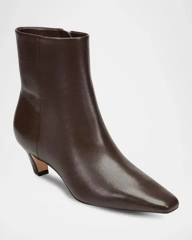 Marc Fisher LTD Danai Leather Zip Ankle Booties | Thumbnail 2 Marc Fisher LTD Danai Leather Zip Ankle Booties | Thumbnail 2