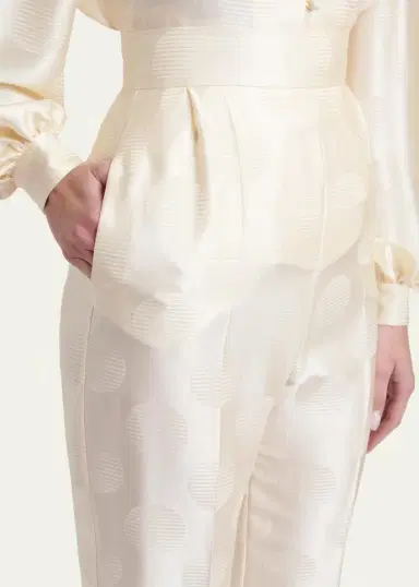Valentino Garavani Satin Polka Dot Trousers | Thumbnail 5 Valentino Garavani Satin Polka Dot Trousers | Thumbnail 5