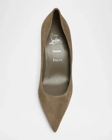 Christian Louboutin 80mm Miss Z Suede Pumps | Thumbnail 4 Christian Louboutin 80mm Miss Z Suede Pumps | Thumbnail 4