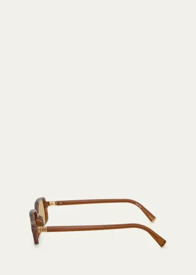 Miu Miu 52MM Rectangular Sunglasses | Thumbnail 3 Miu Miu 52MM Rectangular Sunglasses | Thumbnail 3