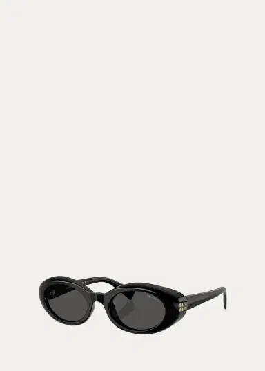 Miu Miu MU B09SF 52MM Oval Sunglasses | Thumbnail 3 Miu Miu MU B09SF 52MM Oval Sunglasses | Thumbnail 3