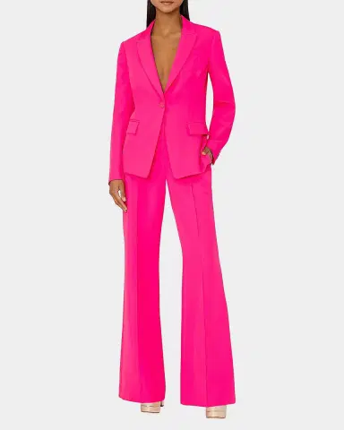 Milly Avery Single-Button Cady Blazer | Thumbnail 2 Milly Avery Single-Button Cady Blazer | Thumbnail 2