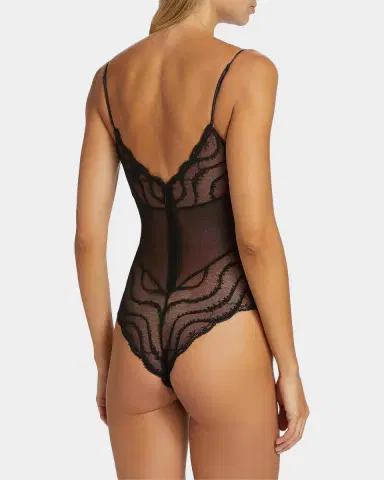 Kiki De Montparnasse Leche Moi Embroidered Tulle Bodysuit | Thumbnail 3 Kiki De Montparnasse Leche Moi Embroidered Tulle Bodysuit | Thumbnail 3