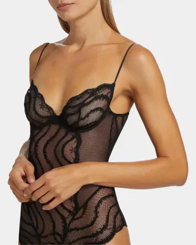 Kiki De Montparnasse Leche Moi Embroidered Tulle Bodysuit | Thumbnail 5 Kiki De Montparnasse Leche Moi Embroidered Tulle Bodysuit | Thumbnail 5