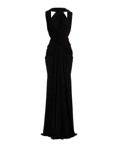 Elie Saab Crisscross Draped Jersey Backless Halter Gown | Thumbnail 1 Elie Saab Crisscross Draped Jersey Backless Halter Gown | Thumbnail 1