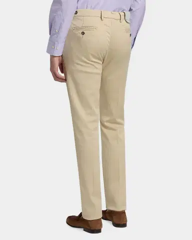 Sartorio Men's Slim Stretch Flat-Front Trousers | Thumbnail 3 Sartorio Men's Slim Stretch Flat-Front Trousers | Thumbnail 3