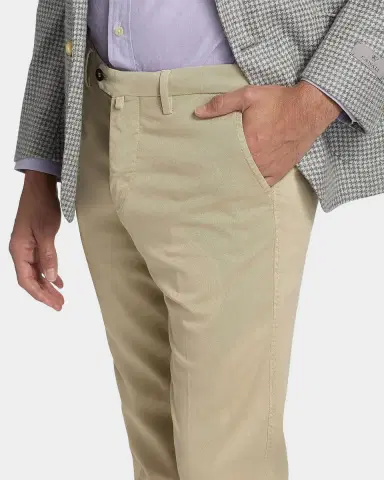 Sartorio Men's Slim Stretch Flat-Front Trousers | Thumbnail 5 Sartorio Men's Slim Stretch Flat-Front Trousers | Thumbnail 5