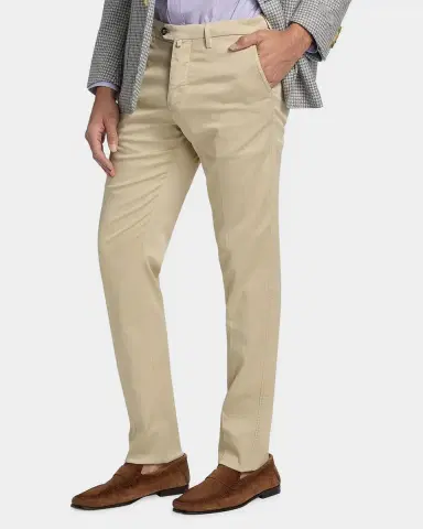 Sartorio Men's Slim Stretch Flat-Front Trousers | Thumbnail 7 Sartorio Men's Slim Stretch Flat-Front Trousers | Thumbnail 7