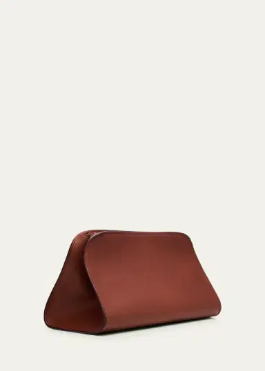 The Row Peggy Clutch Shoulder Bag in Saddle Leather | Thumbnail 4 The Row Peggy Clutch Shoulder Bag in Saddle Leather | Thumbnail 4